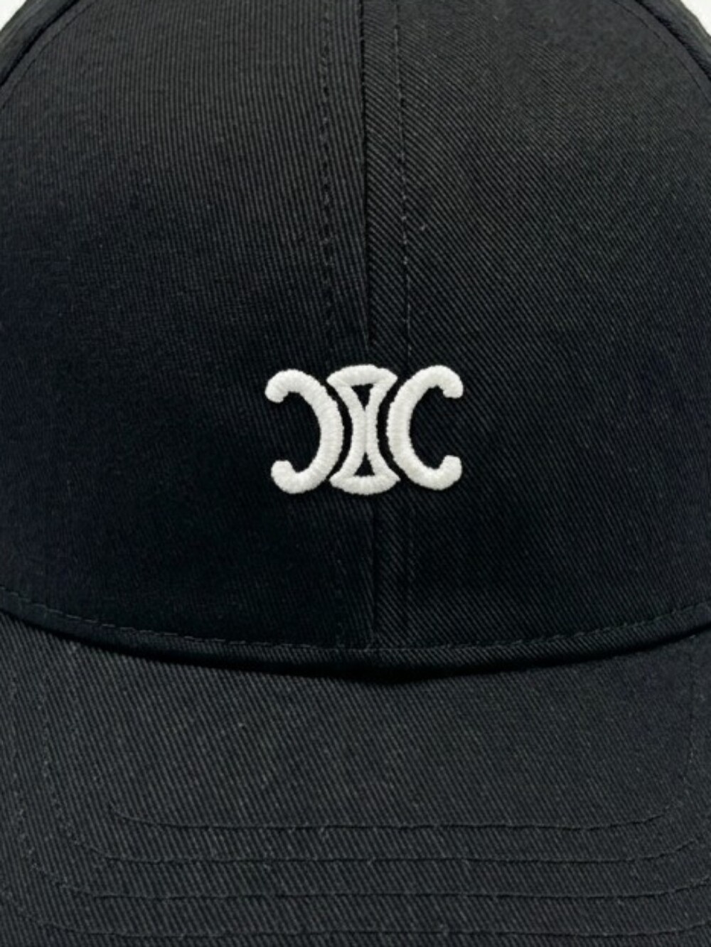 🔥NWT‼️⭐CELINE⭐ Authentic Black Baseball Cap - Unisex / Men / Women - Picture 4 of 9